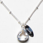 April Herkimer Diamant-Geburtsstein-Halskette