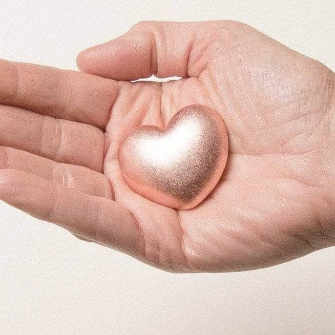 sivana solid copper puffy heart large 30227299565751