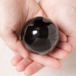 Black Obsidian Sphere with Tripod