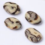 Black Septarian Palm Stones=