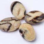 Black Septarian Palm Stones=