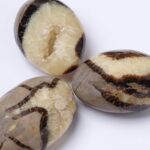 Black Septarian Palm Stones=