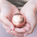 Copper Healing Sphere with Tripod