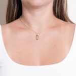 Delicate Green Amethyst Crystal Point Necklace