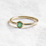 Emerald Silver or Gold  Ring