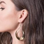 Fair Trade Lunar Crescent Earrings - Gold Tone