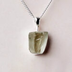 Genuine Green Amethyst Raw Crystal Necklace