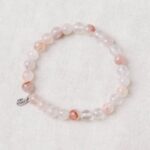 Hematoid Red Tangerine Quartz Energy Bracelet - 6mm