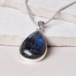 Labradorite Teardrop Pendant Necklace