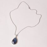 Labradorite Teardrop Pendant Necklace
