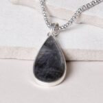 Labradorite Teardrop Pendant Necklace