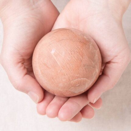 Peach Moonstone Spheres