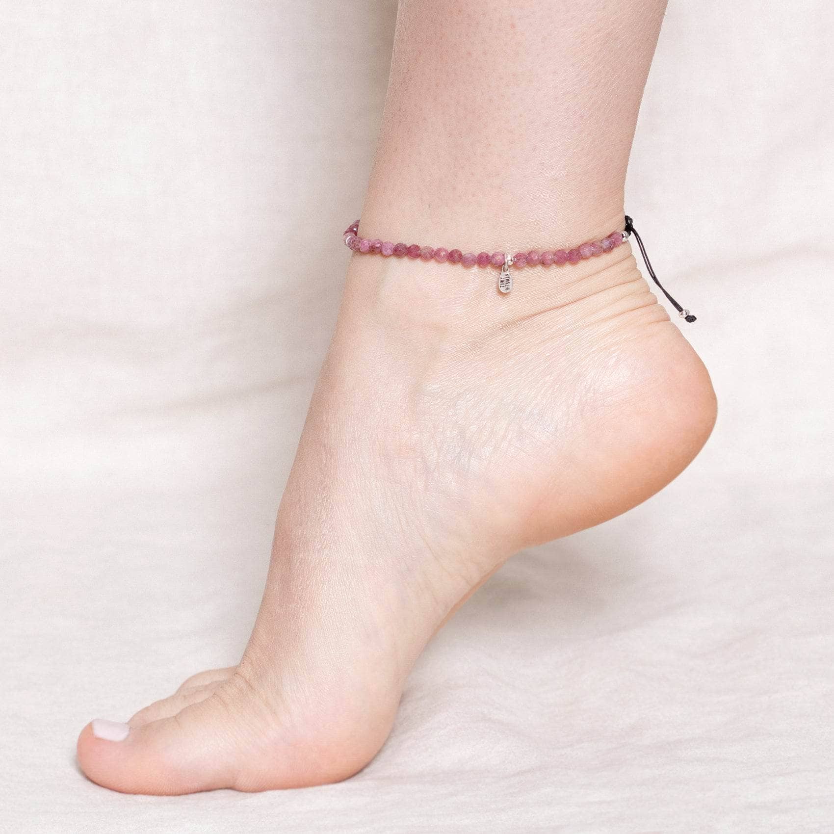 Pink Tourmaline Energy Anklet - AAA Premium Quality Pink Tourmaline Energy Anklet - AAA Premium Quality