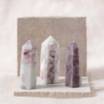 Plum Blossom Tourmaline Crystal Point