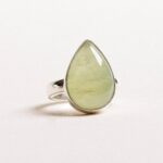Prehnite Teardrop Ring