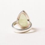 Prehnite Teardrop Ring